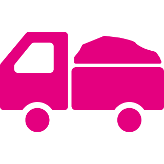 ダンプカーのアイコン